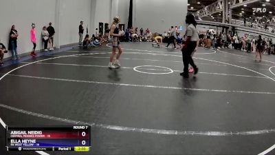 84 lbs Round 7 (8 Team) - Abigail Neidig, Central Pennies Power vs Ella Heyne, PA West Yellow