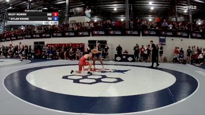 74 kg Champ. Round 4 - Riley Bower, Buffalo Valley Regional Training Center vs Dylan Evans, Pittsburgh Wrestling Club