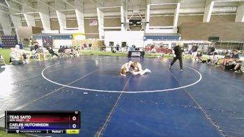 132 lbs Placement Matches (16 Team) - Teag Saito, New Jersey vs Caeleb Hutchinson, Kansas