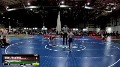 60 lbs Round 4 (6 Team) - Parker Mangum, RAW vs Brian Grandelli, BELIEVE TO ACHIEVE WRESTLING CLUB