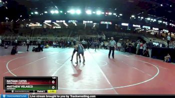 126 lbs Champ. Round 2 - Nathan Cates, Woodland, Cartersville vs Matthew Velasco, Somerset