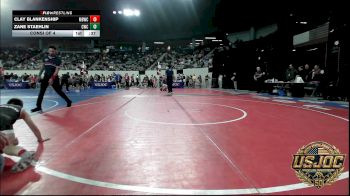 75 lbs Consi Of 4 - Clay Blankenship, Mustang Bronco Wrestling Club vs Zane Staehlin, Cowboy Wrestling Club