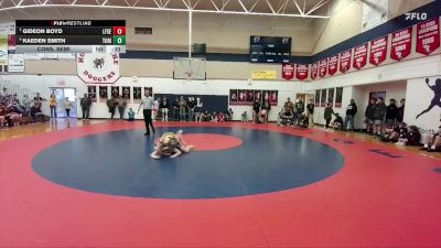 120 lbs Cons. Semi - Kaeden Smith, Tongue River vs Gideon Boyd, Lingle-Ft. Laramie/Southeast