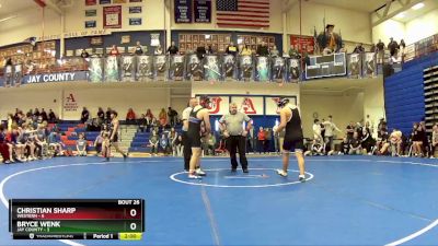 190 lbs Placement (16 Team) - Christian Sharp, Western vs Bryce Wenk, Jay County