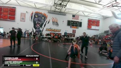 84 lbs 3rd Place Match - Carter Gernhart, Powell Wrestling Club vs Caysen Clark, Worland Wrestling Club