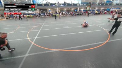 106 lbs Champ. Round 3 - Cohen Reer, Unattached vs Cash Vanderwerff, BAM TC