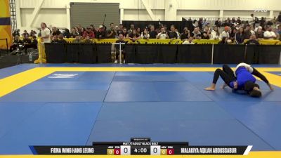 Malakiya Aqilah Abdussabur vs Fiona Wing Hang Leung 2025 World IBJJF Jiu-Jitsu No-Gi Championship