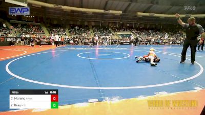 46 lbs Final - Christopher Moreno, Hawkeye WC vs Zeke Gray, MilLard South Wrestling Club