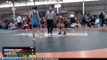 85 lbs Cons. Round 2 - Cristopher Azcaray, Sublime Wrestling Academy vs Warner Watt, Victory Middle School