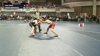 107 Championship Bracket Champ. Round 2 - Alex Xiong, Coon Rapids vs Gehrig Kirkpatrick, Waconia