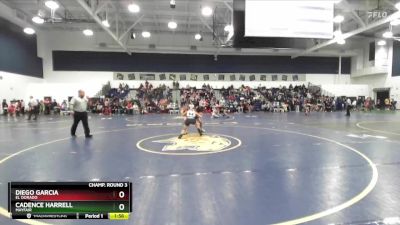 106 lbs Champ. Round 3 - Cadence Harrell, Mayfair vs Diego Garcia, El Dorado