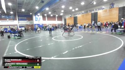 120 lbs Cons. Round 2 - Elias Rodriguez, La Habra vs Leonardo Hernandez, Villa Park