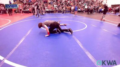 70 lbs Semifinal - Keilen Fields, Wyandotte Youth Wrestling vs Abel Glover, Brushy Wrestling Club