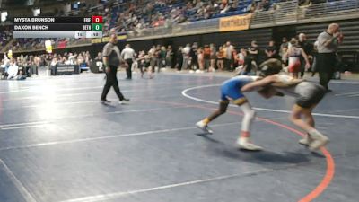 65 lbs Consy 4 - Mysta Brunson, Erie vs Daxon Bench, Bethel Park