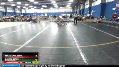 49 lbs Semifinal - Knox Timmons, Fighting Squirrels vs Braxley Hatfield, Sandpoint Legacy Wrestling