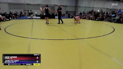 190 lbs Quarters & 1st Wb (16 Team) - Jack Lesher, Illinois vs James Elliott, Oklahoma Red