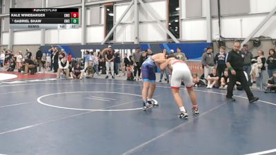 155 lbs Semis - Gabriel Shaw, Outlaw Wrestling Club vs Kale Winebarger, Cowboy Mat Club
