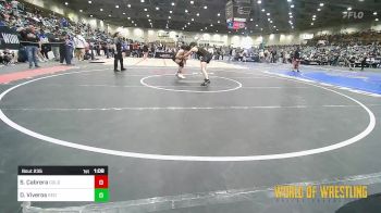 145 lbs Quarterfinal - Santiago Cabrera, GOLDRUSH Academy vs Damian Viveros, Redwood Wrestling