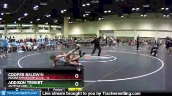 138 lbs Semis & Wb (16 Team) - Addison Trisket, 212 Wrestling vs Cooper Baldwin, Indiana Smackdown Black