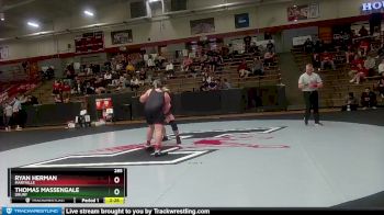 285 lbs Quarterfinal - Thomas Massengale, Drury vs Ryan Herman, Maryville