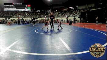 58 lbs Quarterfinal - Nolan Elwell, Tuttle Wrestling vs Case Danielson, Texas Elite Wrestling