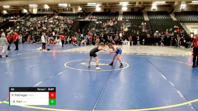 90 lbs Cons. Round 3 - Ryder Parr, IronHawk Wrestling Academy vs Preston Pettinger, GRIT Athletics Wrestling Club