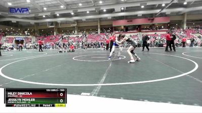 100 lbs Semifinal - Miley Dinicola, Halstead vs Jessilyn Mohler, Ogden`s Outlaws