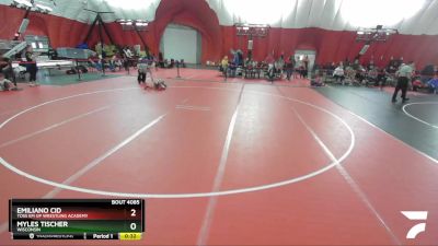 59 lbs Cons. Round 2 - Myles Tischer, Wisconsin vs Emiliano Cid, Toss Em Up Wrestling Academy