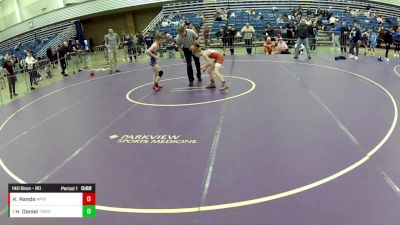 14U Boys - 80 lbs Semis - Hayes Daniel, Threestyle Wrestling Of Oklahoma vs Kayden Rands, Michigan Premier WC