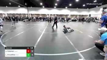 56 lbs Rr Rnd 2 - Jayden Coleman, Panhandle Allstars: Juggernauts Reloaded vs Liam Crousilliac, Team CLAY Futures