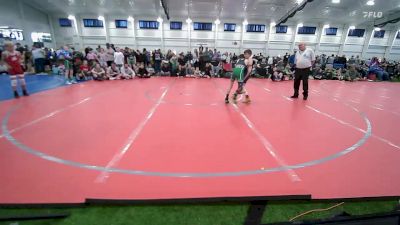 76 lbs Quarterfinal - Gunnar Wright, Patriots Wrestling Club-EL vs Logan Thomas, Yorktown Wrestling Club-EL