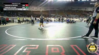 G6A-190 lbs 3rd Place Match - Kinslee Collier, EDMOND NORTH-Girls vs Brooklyn Waters, Piedmont-Girls