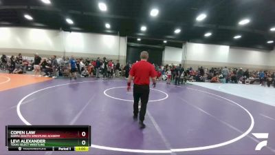 62-63 lbs Round 3 - Levi Alexander, Texas Select Wrestling vs Copen Law, North DeSoto Wrestling Academy