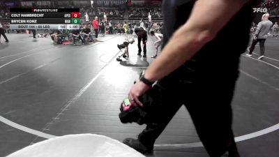 65 lbs Round Of 16 - Colt Hambrecht, Apex vs Brycen Konz, Highlanders