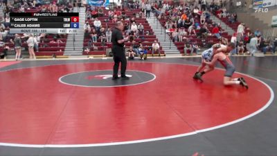 120 lbs Champ. Round 1 - Gage Loftin, Team Real Life Wrestling vs Caleb Adams, Lakeland High School Wrestling