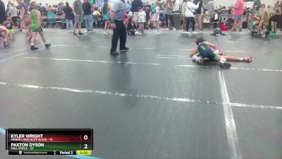 80 lbs Round 7 (10 Team) - Kyler Wright, Finger Lakes Elite Black vs Paxton Dyson, Full Circle