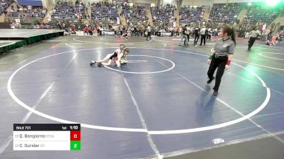 85 lbs Round Of 64 - Quinten Bongiorno, Steamboat Springs vs Cooper Oursler, D11 All Stars