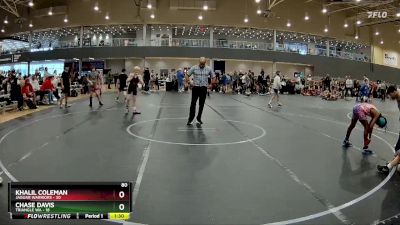 80 lbs Round 5 (6 Team) - Khalil Coleman, Jaguar Warriors vs Chase Davis, Triangle WA