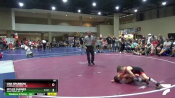 55 lbs Round 3 (6 Team) - Myles Maines, Gulf Coast WC vs Van Sparrow, Alabama Hammers