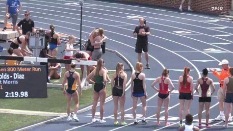 Women's 800m, Finals 13