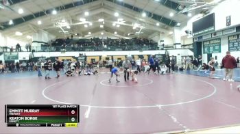 70 lbs 1st Place Match - Emmitt Murray, Fremont vs Keaton Borge, Emmett
