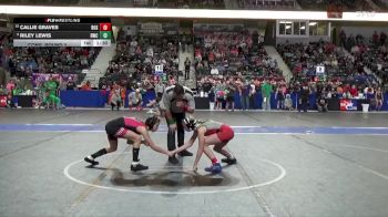 90 lbs Cons. Round 2 - Callie Graves, Rossville vs Riley Lewis, Renegades Wrestling Club