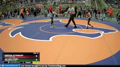 67 lbs Quarterfinal - Griffen Atterbury, Dallas Mat Club vs Heyzen Sykes, Hi Desert Mat Club