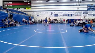 144 lbs Cons. Semi - Jack White, Berryhill vs John Webb, Vinita