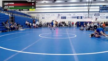 144 lbs Cons. Semi - Jack White, Berryhill vs John Webb, Vinita