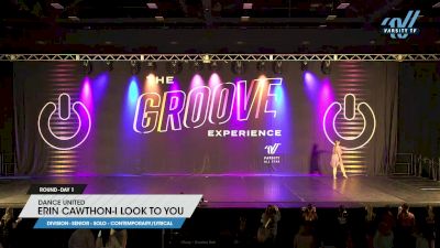 Dance United - Erin Cawthon-I Look To You [2023 Senior - Solo - Contemporary/Lyrical Day 1] 2023 GROOVE Dance Grand Nationals