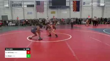 109 lbs Consi Of 8 #2 - Kasey Whitney, Ford Dynasty WC vs Kaden Obien, Precision WC