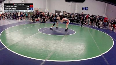 132 lbs Champ. Round 2 - Isaac Mayora, Bolingbrook Junior Raiders Wrestling Club vs Seth Cavazos, Gladiator Wrestling Academy
