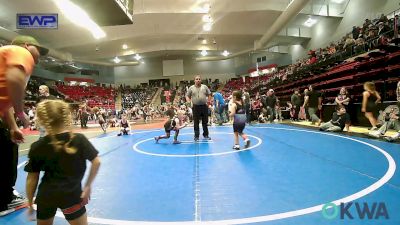 55-60 lbs 3rd Place - Nahmee Wildcat, Pawhuska Elks Takedown vs Paige Patrick-Roberson, Coweta Tiger Wrestling