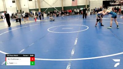 150 lbs 7th Place Match - Mason Prothman, East Butler vs Layn Todd, St. Francis Wrestling Club